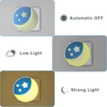 thumbnail image 3 of luces nocturnas con sensor de luz, luz LED nocturna para niños, lámparas de noche, iluminación automática de luna y estrellas para dormitorio, escaleras, pasillo y cocina (blanco cálido)., 3 of 5