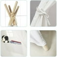 thumbnail image 6 of Foldable Canvas Teepee Tent for Girls & Boys, Kids Teepee Play Tent Indoor Outdoor, White, 6 of 6