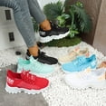 thumbnail image 6 of Willtoo Women's Breathable Walking Running Shoes Casual Lace Up Tennis Sneakers Non Slip Work Sport Athletic Orthopedic Shoes, 6 of 7