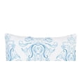 thumbnail image 2 of Veranda Blue Watercolor Damask 100% Cotton Standard Pillow Sham 20" x 26", 2 of 5