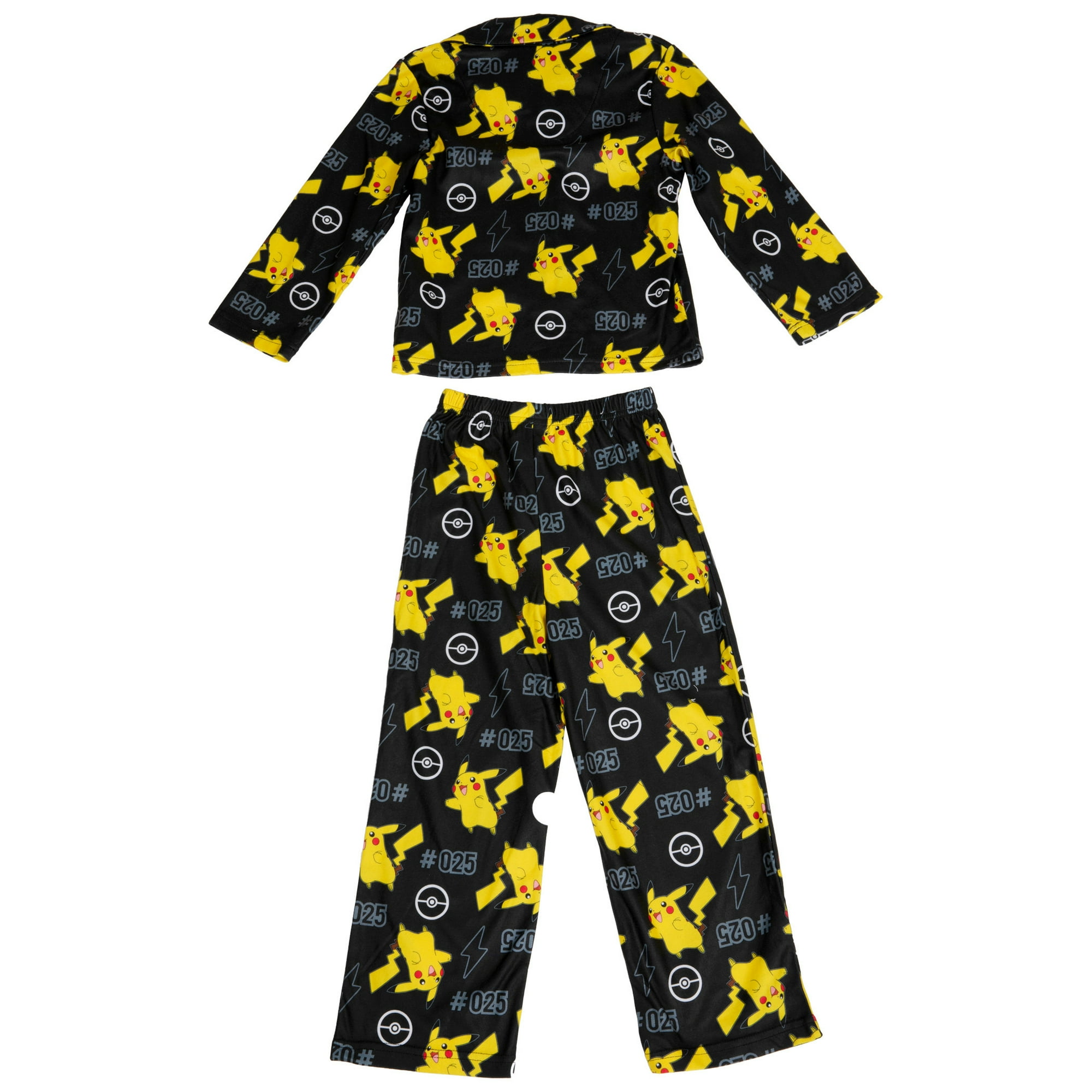 Pokemon Pokemon Pikachu Character All Over Pajama Set Size 4 Multicolour