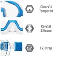 thumbnail image 6 of TUSA Sport Mini-Kleio Junior Mask and Snorkel Combo, Clear Blue, 6 of 8