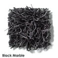 thumbnail image 3 of Koeckritz Rugs Bling Black Marble Shaggy Area Rug, 5'x5', 1.5" Thick, 68 oz Indoor, 3 of 5