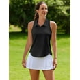 thumbnail image 6 of Pinspark Women's Sports Polo Shirts Sleeveless Summer Golf Tank Lightweight Quick Dry Collared Golf Shirt Sportswear, 6 of 7