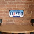 thumbnail image 2 of Placa metal Connecticut-AA67001 Pintura hierro rectangular Arte la pared 30x15cm, 2 of 9