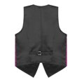 thumbnail image 7 of YONGHS Mens Sequins Vest Jacket Formal Business Wedding Slim Fit Tuxedo Waistcoat Hot Pink XXL, 7 of 7