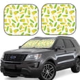 thumbnail image 1 of Balery Cartoon Corn Parasol para parabrisas de coche de 2 piezas | Parasol plegable para parabrisas delantero de coche para la mayoría de sedanes-Small, 1 of 6
