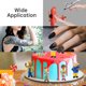 thumbnail image 5 of Mini Portable Air Compressor Set w/ Hose Built-in Airbrush Holder Makeup Nail Art Body Painting Tattoo Beauty Black, 5 of 8