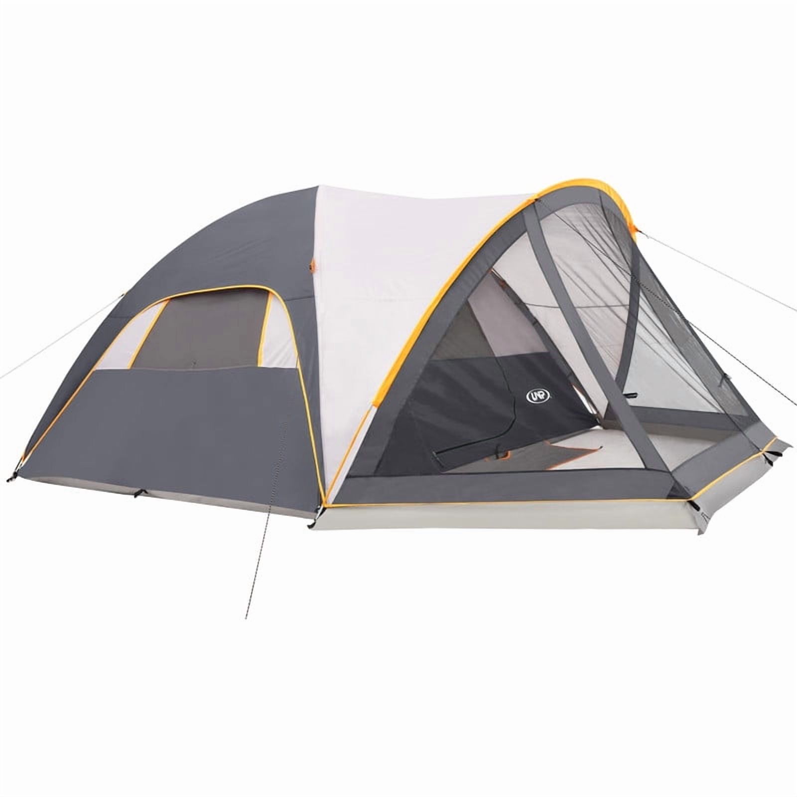 UNP Camping Tent with Screen Room, Portable 6 Person Camping Tent with Screen Porch, Family Dome Tent for Camping Outdoor - 14'x11'x72''(H)