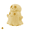 D#004, variant on Halloween Decorations 3D Printed Plastic Cute Ghost Statue, Skull Ghost Ornament, Pastel Gothic Tabletop Prop DIY Paintable Bedroom Decor,Halloween Decor & Summerween Decor-C