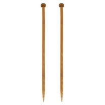 Uxcell 2Pcs 7mm Bamboo Knitting Needle Straight Single Pointed 9.8 inch Long