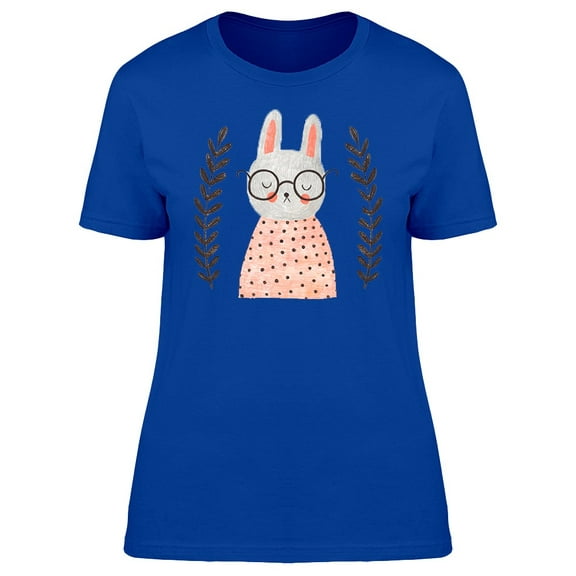 Cute Bunny With Smart Glasses Tee Women's -Image by Shutterstock