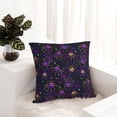 thumbnail image 6 of Fuzoiu Multi-colored Spiders Print Square Pillow Cover,Hidden Zipper Design,Luxury Square Pillow Case, Throw Pillow,Couch Cushion-18"x18", 6 of 7