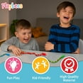 thumbnail image 6 of Playbees Wiggly Jointed Snakes - Pack of 12 - Wacky Fun and Educational Plastic Toys for Kids Learning, Carnival Prize, Party Favor Fidget Toy for Kids, Gift Idea for Boys and Girls Educational Toys, 6 of 6