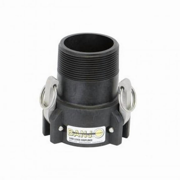 Barndoor Ag Banjo 3" Female Coupler - 3" Extended Male Thread Poly Cam Lever Coupling (303B)