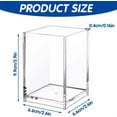 thumbnail image 5 of Clear Pencil Holder, Happon 2-Pack Acrylic Pen Pot for Desk, Desktop Pencil Cup Stationery Organizer for Office Desk Accessory, Makeup Brush Holder, 5 of 8