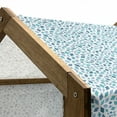 thumbnail image 5 of Teal Pet House, Abstract Style Scattered Mosaic Shapes in Blue Tones Rhombus, Outdoor & Indoor Portable Dog Kennel with Pillow and Cover, 5 Sizes, Slate Blue Turquoise, by Ambesonne, 5 of 5