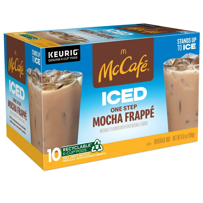 McCafe, ICED One Step Mocha Frappe K-Cup Coffee Pods, 10 Count