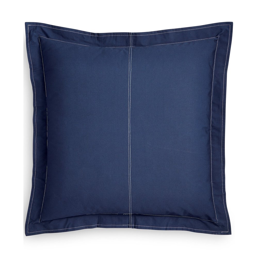 Tommy Hilfiger Navy Prep Standard Pillow Shams Navy 20"x26"