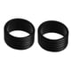 thumbnail image 3 of Paquete de 2 anillos de fijación para agarre de raqueta de tenis de 2,5 cm con extremos sellados de envoltura de bucle Negro, 3 of 9