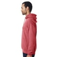 thumbnail image 4 of Gildan Heavy Blend Fleece Hooded Sweatshirt, Soft Pullover Pocket Hoodie, Heather Scarlet Red, M, 4 of 5