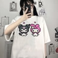 thumbnail image 4 of Cartoon Kuromied Devil Print Fashion Short Sleeve Women's T-Shirtpangjing, 4 of 4