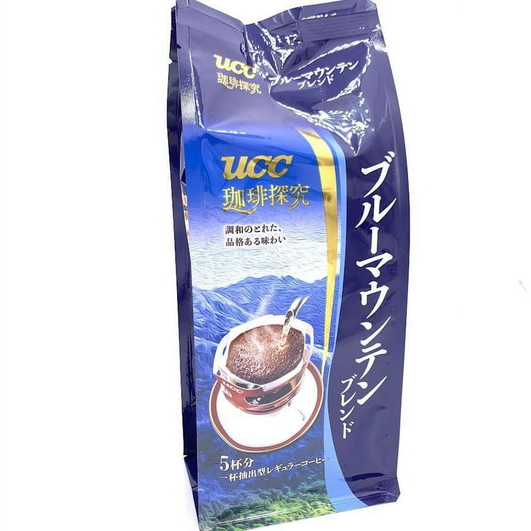 UCC Japan COFFEE TANKYU Blue Mountain Blend Drip Coffee, 5-Pack