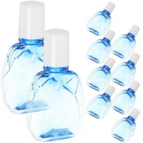 Toyvian 10Pcs Blue Empty Dropper Bottles Squeezable Eye Liquid Storage Bottles Durable and Flexible