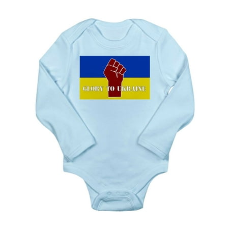 

CafePress - Glory To Ukraine Body Suit - Long Sleeve Infant Bodysuit