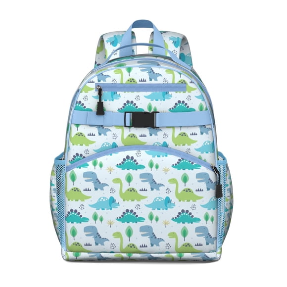 Sac à Dos Artistique Minimaliste Dinosaure avec Motif Bébé Dino et Design Rétro Aquarelle Dessinée à la Main