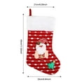 thumbnail image 5 of 3 Pair Personalized Christmas Stockings Bulk 17" Large Cute Knit Plush Santa Claus Snowman Reindeer Xmas Stocking Hanging Fireplace Stockings for Christmas Tree Decorations Family Party Supplies, 5 of 7
