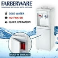 Farberware Electric Compact Water Cooler Dispenser, Hot and Cold with
