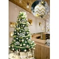 thumbnail image 5 of 30 Pcs Christmas Ball Ornaments, Gold and White Hanging Christmas Decorations, 2.36", 5 of 8