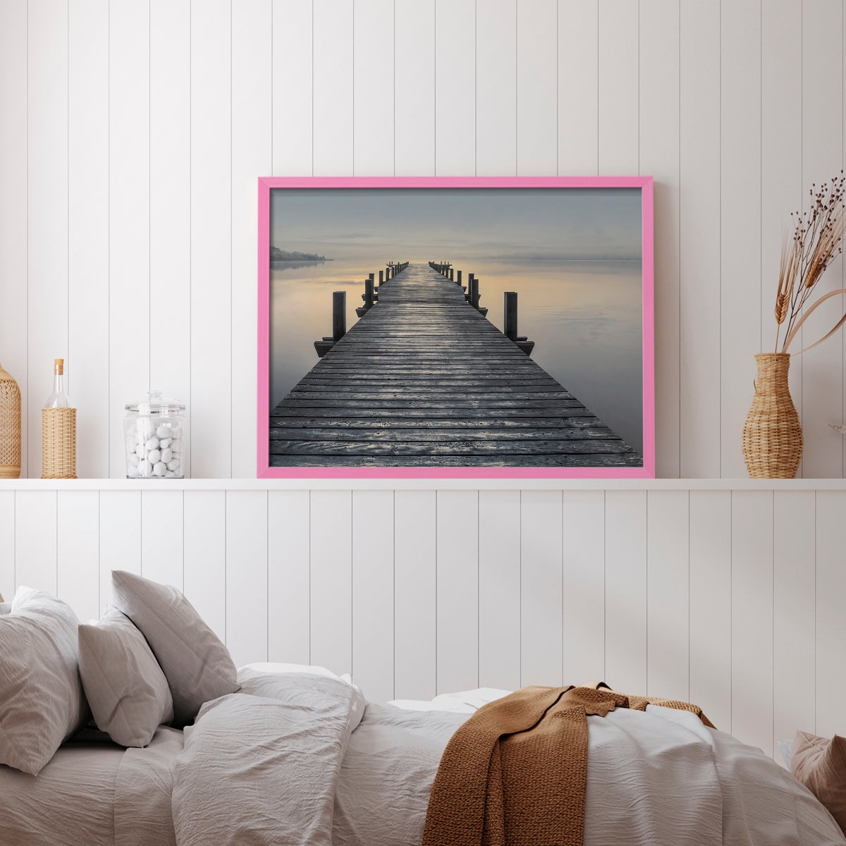 Sun Down by Mike Calascibetta - Restickable Framed Giclée Print
