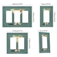 thumbnail image 2 of Yayeee Rocker Switch Wall Plate 3-Gang 6.5"x4.6" Home Decorative Outlet Cover, Beige Martini, 2 of 6