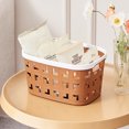 thumbnail image 2 of CSChome Storage Basket Hollow Out Storage Basket Large Capacity Deep Contrast Color with Handle Hole, 2 of 7