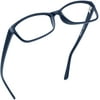 LifeArt Blue Light Blocking Glasses, Anti Eyestrain, Computer Reading Glasses, Gaming Glasses, TV Glasses for Women Men, Anti Glare (Navy, +2.25 Magnification)