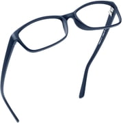 LifeArt Blue Light Blocking Glasses, Anti Eyestrain, Computer Reading Glasses, Gaming Glasses, TV Glasses for Women Men, Anti Glare (Navy, +2.25 Magnification)