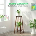 thumbnail image 4 of VIVOSUN Bamboo Plant Stand, 2-Tier Tall Plant Shelf, Multifunctional Plant Rack for Indoor Plant Display in Patio, Living Room, Balcony or Bedroom, 4 of 6