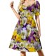 thumbnail image 1 of Vestido de manga corta Pretty Pansies Falda de mujer Vestido de mujer Vestido de mujer, 1 of 8