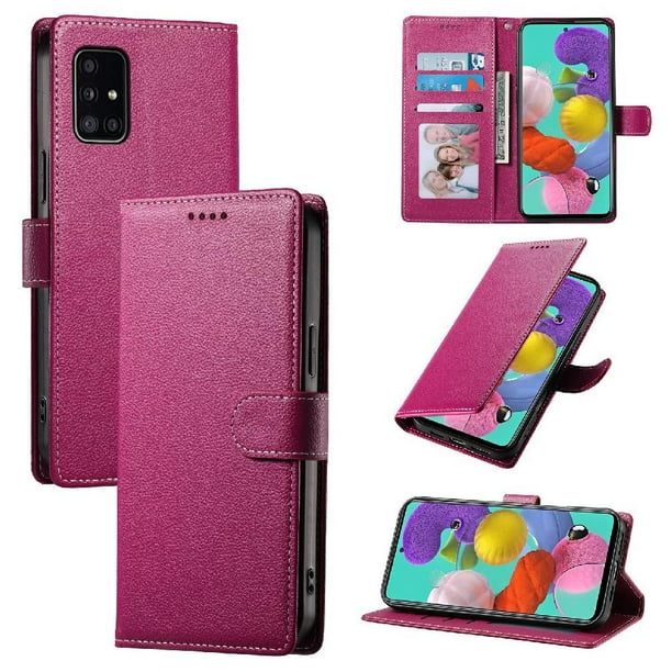 Funda para FOXDOCK Samsung Galaxy A51 4G– Cuero Premium, 3 ranuras para tarjetas, Protección contra impactos