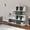 White & Anthracite, variant on Karlin Modern Bookcase with Shelves, White