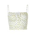 thumbnail image 4 of Women Slim Crop Tops Floral Printed Tank Top Spaghetti Strap Vest Tops, 4 of 7