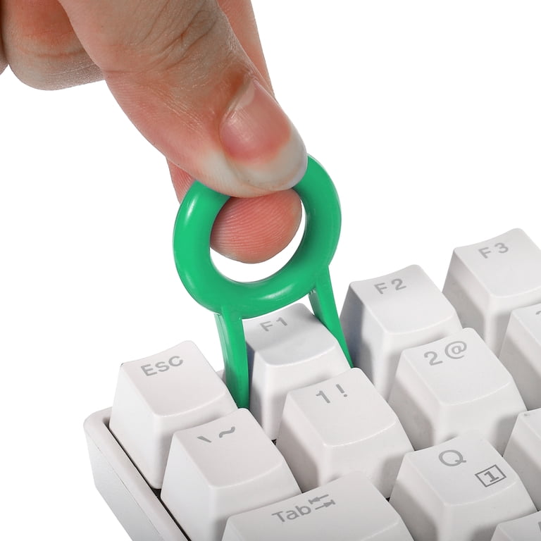 PATIKIL Keycap Estrattore Interruttore Rimozione, 2pz Fai da Te Strumento Fissaggio Tastiera Metallo per Meccanico Tastiera, D'argento