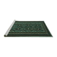 thumbnail image 2 of Ahgly Company Machine Washable Indoor Rectangle Southwestern Turquoise Blue Country Area Rugs, 8' x 10', 2 of 4
