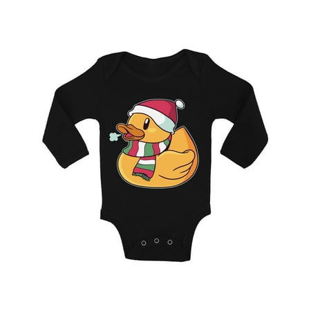 

Christmas Duck Baby Long Sleeve Bodysuit Funny Ugly Xmas One Piece Top Baby Girls Baby Boys Happy Holidays New Year Gifts