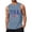 Light Blue, variant on Men's Retro USA Flag Tank Top with Sleeveless Cut and Loose Fit Design Featuring Vintage Style for Summer Vacations Beach Trips Beige L