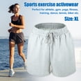 thumbnail image 3 of Unique Bargains Women's Flowy Running Shorts Casual High Waisted Workout Shorts Grey Size XL, 3 of 6