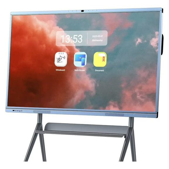 JYXCN 4K Smart Board 65 Inch All-in-One Touch Screen Interactive Whiteboard with Dual System & Cloud Sharing for Classroom, Office & Presentations​ Smart TVs (Wall-Mounte)