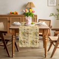 thumbnail image 3 of Easter Rabbits Table Runner 72 Inches Long for Kitchen Dining, Spring Yellow Flowers Country Plants Yellow Dresser Scarf Farmhouse, Dining Table Decorations for Wedding/Parties, 14 x 72 In, 3 of 8